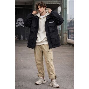 Aelfric Eden Beige Rolled Up Jeans Pants Trousers  Mens Size 28